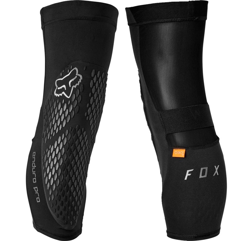 Genouillères Fox Racing Enduro Pro - Protection VTT, Moto - Unisexe Adulte - Noir Taille M - Respirables, Antidérapantes