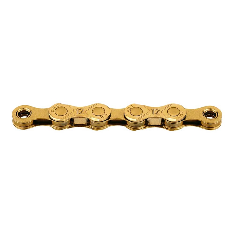 KMC E12 12-Speed Turbo E-Bike Chain – Ti-N Gold, 130 Links, With Missing Link – NIB