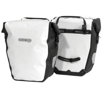 Ortlieb Back-Roller City Rear Pannier: Pair~ White/Black from Bike